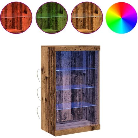 Maison Exclusive - Madia LED Legno vecchio 60,5 x 37 x 100 cm Legno multistrato