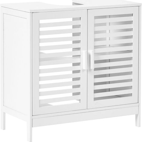 Armadietto per lavabo bagno in bambù chiaro Missoula