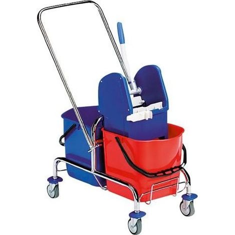 Cromo Carrello Di Lavaggio, 2X25L