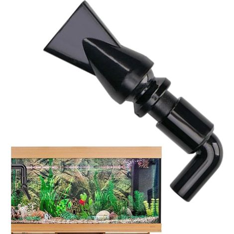 Boquilla de salida para acuario - Boquilla de agua giratoria de 360 grados tipo pico de pato, boquilla generadora de flujo de retorno para accesorios de acuario y peceras (1/5)