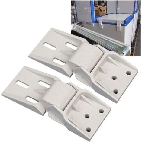 (3-Holes)2PCS Charnière de congélateur coffre universelle pour petite charnière de congélateur, charnière de contrepoids universelle pliante pour congélateur coffre, congélateur coffre app (1/4)