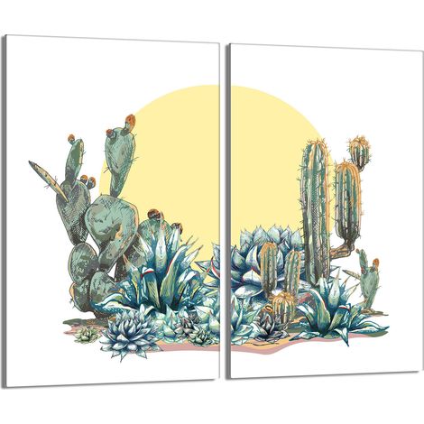 Placa protectora de vidrio para estufa 2x30x52 Cactus (1/5)