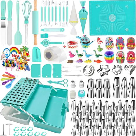 Douille Patisserie, Kit Patisserie, Ustensiles à Pâtisserie, Patisserie Accessoire, Kit Patisserie Professionnel, Kit Gateau, Poche a Douille Patisserie (488 Pièces)