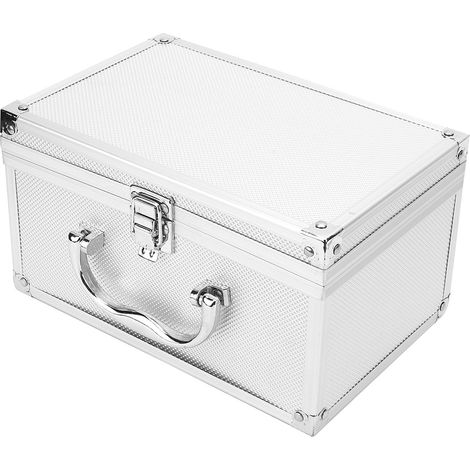 Boîte à outils en alliage d'aluminium 230 x 150 x 125 mm, coffret de présentation portable, boîte à instruments (1/4)