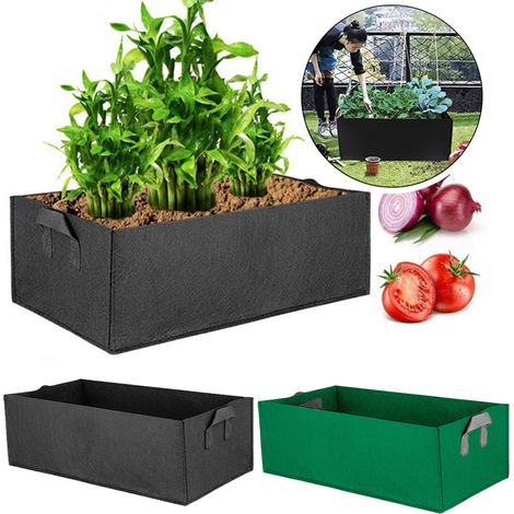 Filiyano – sac de culture pour plants de légumes, pots pour plants de pommes de terre et de tomates, vert (1/5)