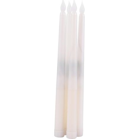 4pièces Lampe Bougie LED Électronique Lot Flamme Décoration (1/5)
