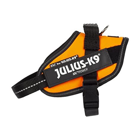 Pettorina IDC Julius K9 Powerharness Con Fantasia (ITA) - Pettorina IDC Julius K9 Powerharness Con Fantasia (ITA) - Arancio Fluo, XS / Mini Mini (40-53cm)