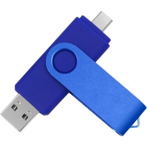 USB Flash Drive 2 en 1 USB C Pen Drive haute vitesse 64 Go pour ordinateur et téléphone (1/5)