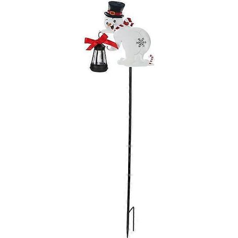 Guirlandes lumineuses solaires bonhomme de neige pour l'extérieur, guirlandes lumineuses solaires bonhomme de neige pour le jardin, décorations solaires de Noël bonhomme de neige pour l'extérieur, déc (1/5)