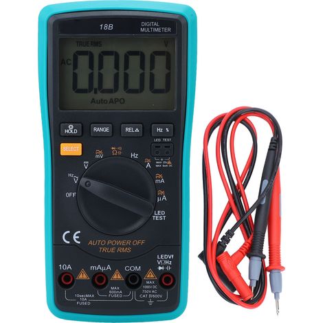 Multimètre numérique avec rétroéclairage différé, voltmètre électrique de haute précision, protection contre les surcharges, testeur fiable. (1/5)