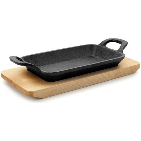 Placa de grill Lacor magma hierro fundido 22.5x10 cm