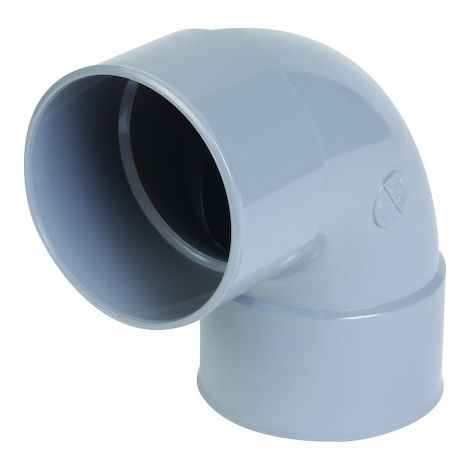 Nicoll – Coude PVC évacuation femelle-femelle 87°30 Ø80 – Raccord lisse pour évacuation sans impuretés – Collage facile et durable (1/5)