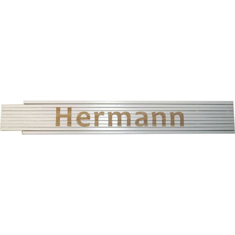 Zollstock Hermann 2 m weiß Zollstock