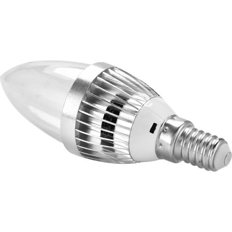 Ampoule LED Bougie E14 3W RGB Multicolore Changeant avec Télécommande, Lampe Décorative pour Lustre, Lot de 3 (1/5)