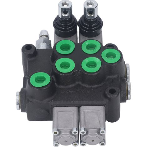 Kit de distributeur hydraulique à double effet multidirectionnel à 2 tiroirs - Accessoire pour tracteur (1/5)