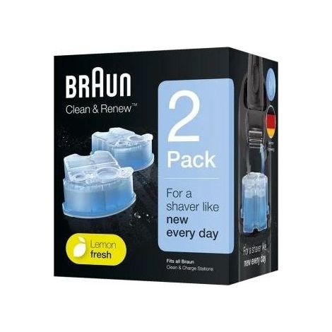 Braun ShaverCare 3 In 1 Cartucce di Ricarica per rasoio elettrico 2pz Blu (1/2)