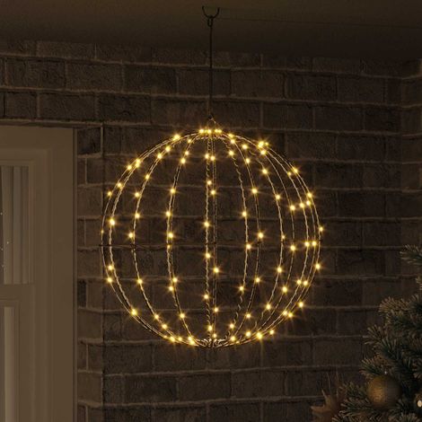 vidaXL Christmas Finial Light 160 LEDs Warm White Diameter 50 x 52 cm (1/5)