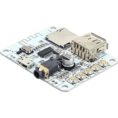 Carte réceptrice et amplificateur audio Bluetooth avec port USB, carte TF, MP3 WMA, WAV, FLAC et APE