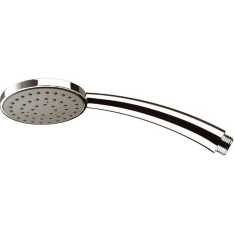 Doccetta cromata minimale arcuata con getti in silicone (1/2)