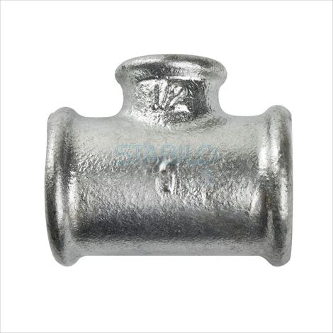 Gebo Temperguss Rohr T-Stück 2" x 1 1/2" x 2" Reduzierung Abzweig (1/2)