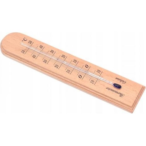 Termometro da ambiente in legno 20 cm