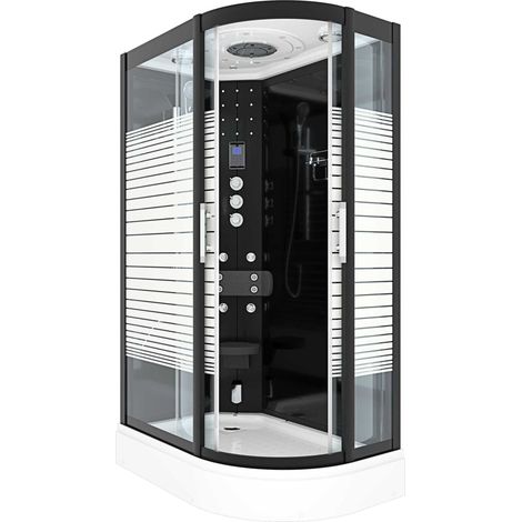 Duschkabine Komplettdusche Fertigdusche Dusche D30-73M1R-EC 80x120 MIT 2K Scheiben Versiegelung (1/5)