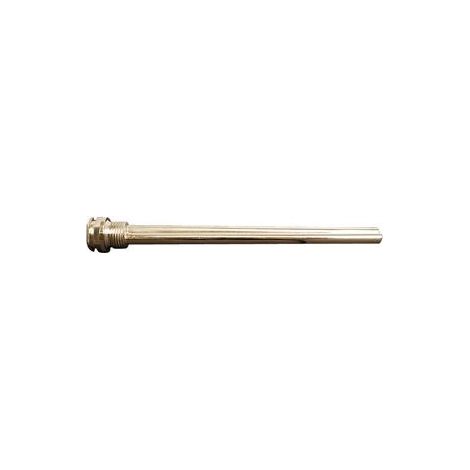 Doigt de gant/tube protection 2 sondes G 1/2’’ x 200 mm, laiton nickelé