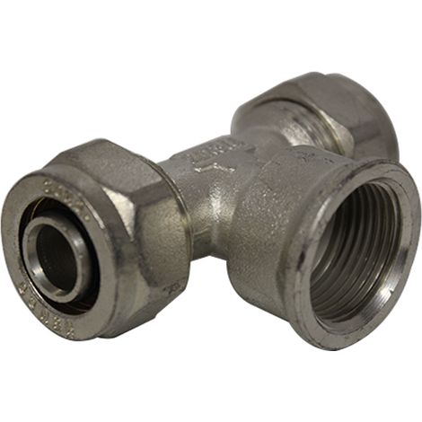 Té Multicouche à compression sortie Femelle Ø20x2,0 - Femelle 3/4" (20/27) - Henco (1/3)