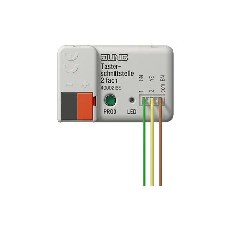 Jung Interfaz de pulsador KNX doble, Secure 40002 1S E