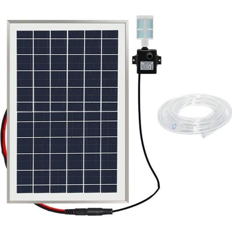 Kit Filtre Solaire Pour Bassin À Poissons - Pompe Submersible - Filtre Biologique
