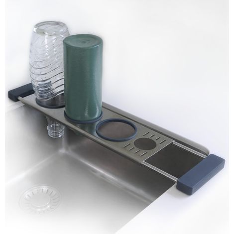 Sanni Shoo drip.it Scolabottiglie in Acciaio Inox Multiuso e Estensibile Practico, Pieghevole, Salvaspazio, Resistenti al Calore Scolapiatti per Bottiglie Organizer/Accessori/Supporti Cucina (1/5)