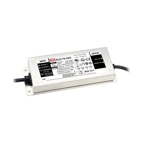 Controlador LED mean well elg-75-48ab-3y 76.8 W IP65