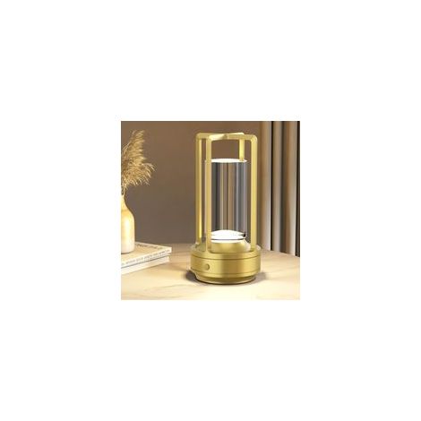 2000mAh lampe de table sans fil rechargeable usb, lumiere bureau LED tactile, 3 températures de couleur, luminosité réglable, pour chevet, camping, interieur, exterieur, terrasse, restaurant