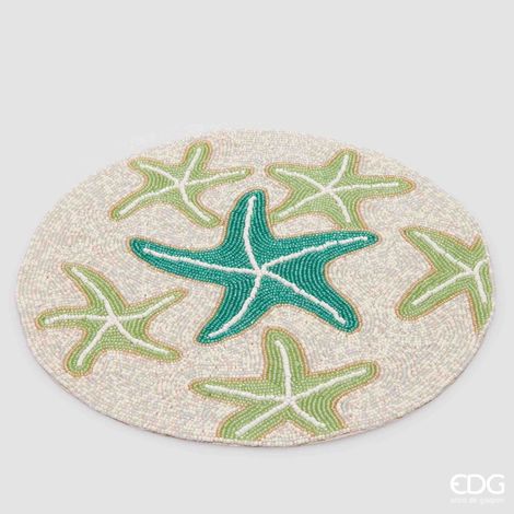 EDG Enzo De Gasperi Sottopiatto Stellamarina Rotondo D 36 Cm Mix Verde (1/5)