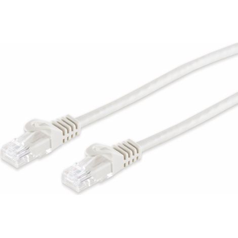 S-IMPULS RJ45 Patchkabel CAT 7 Rohkabel U/UTP, weiß, 0,5 m