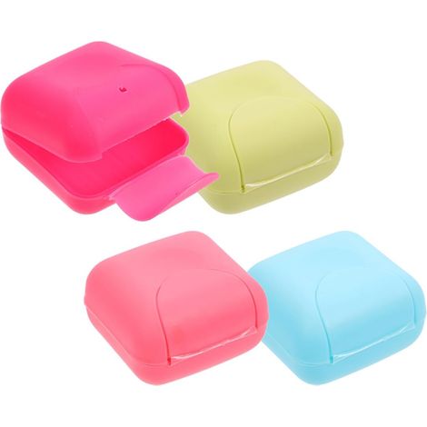 porte savons de voyage étanches lot de 4 en plastique (1/5)