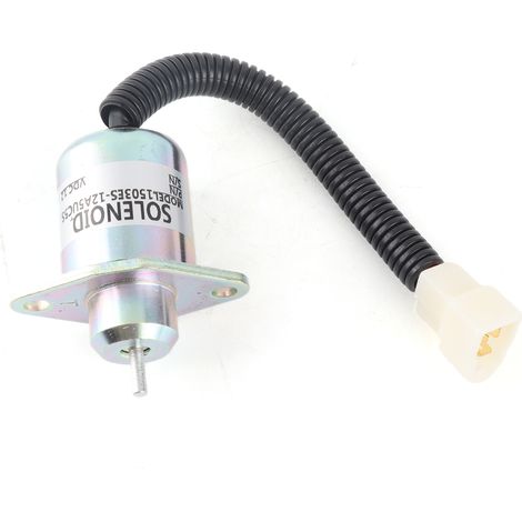 Válvula solenoide de cierre de combustible 1503ES 12S5SUC12S de 12 V para motor de generador - Funcionamiento preciso (1/5)