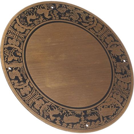 NUOBESTY Plaque frontale de meuble rangement vintage en cuivre (1/5)