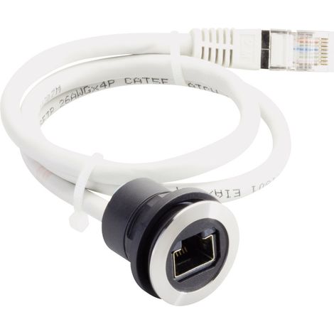 Schlegel RRJVARJ45 RJ45-Einbaubuchse RRJVARJ45 Buchse, Einbau, Stecker, gerade Pole: 8P8C Schwar
