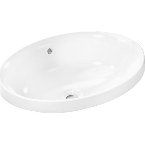 hansgrohe Xuniva D lavabo encastrado, SmartClean, sin rebosadero, (1/4)