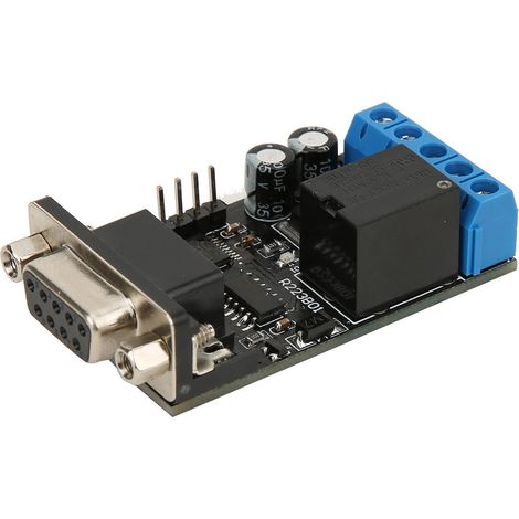 RS232 Verzögerungsrelais-Modul 1-Kanal Serielle Schnittstelle UART Multifunktional DC12V R223B01 (1/5)