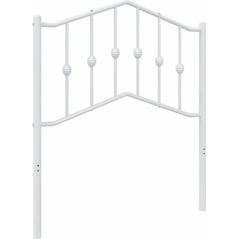 Tête de lit métal blanc 80cm (1/5)