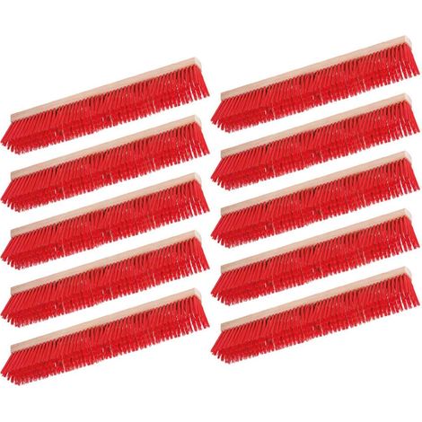 BRB 10 balais de route avec poils en plastique, longueur 600 mm