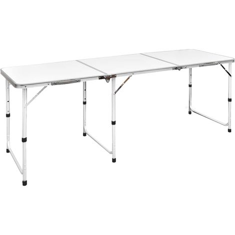 Table pliante de camping Table de Jardin - en aluminium avec hauteur ajustable BV554793 - BonneVie (1/3)