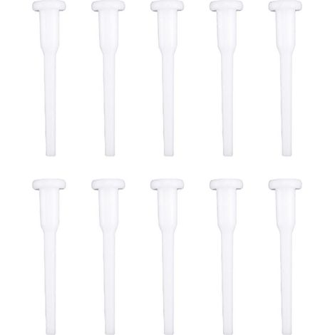 10x Bouchon de vidange pour ballon de fitness, sport et yoga gonflable, pour lit ou piscine, blanc (1/4)