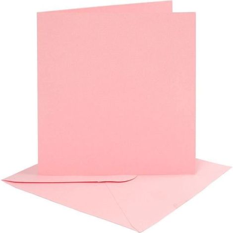 Cartes et enveloppes - CREATIV COMPANY - Pink - 4 pièces - Carton solide - Mixte