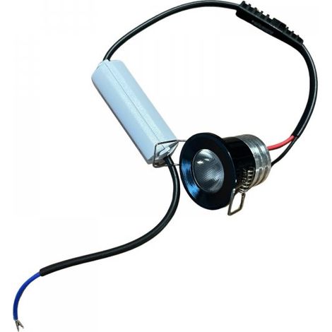 2 Pezzi Mini Faretto Led Da Incasso Rotondo, Carcassa Nera 6000K, 2.5W 220LM 220V, Ø3229mm, Foro 27mm, Angolo 15° IP20