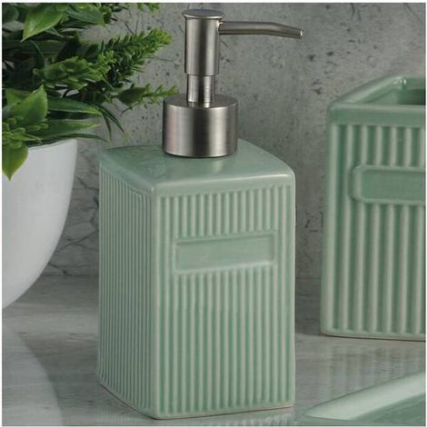 4 x DOSASAPONE IN CERAMICA COLORI ASSORTITI 60048