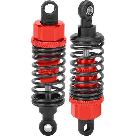 70 mm verstellbarer Stoßdämpfer aus Metall mit Federung für Traxxas Slash 2WD RC-Cars (Rot) (1/5)