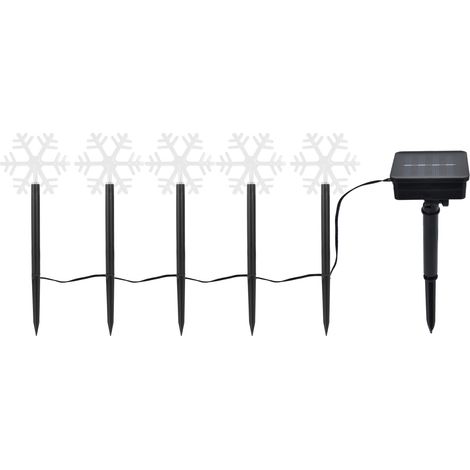 solaire de jardin en forme de flocon de neige étanche IP44 à